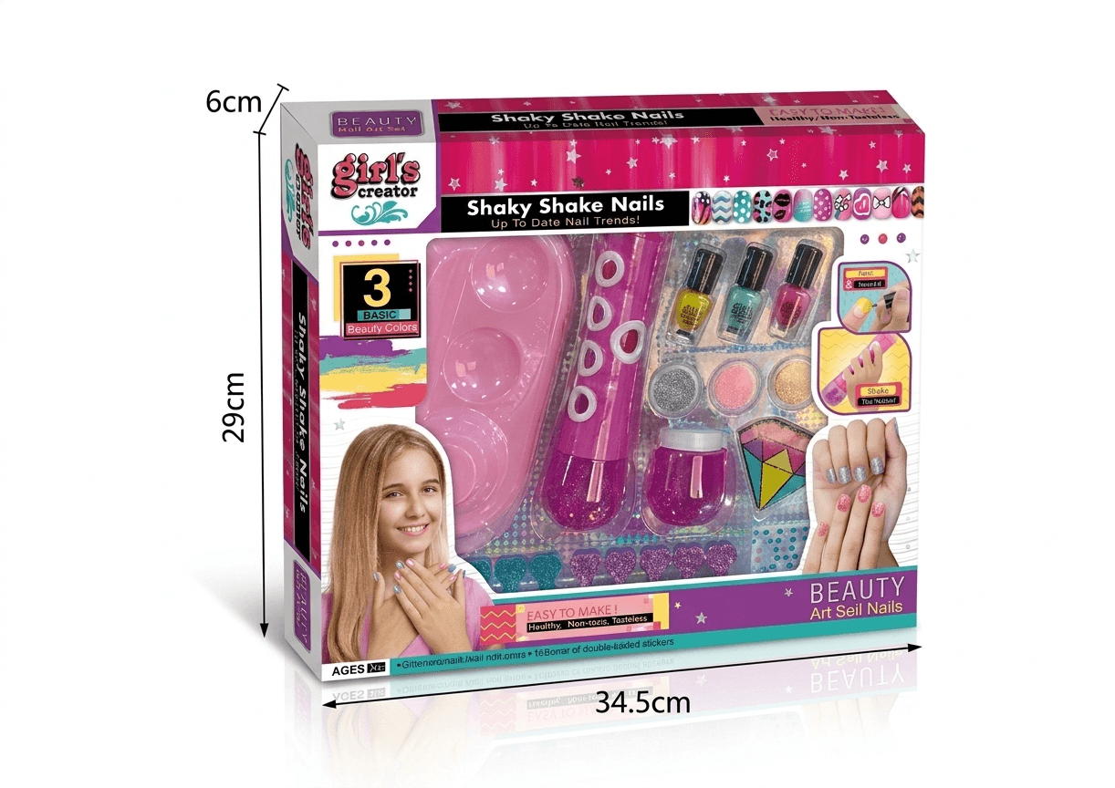 Shaky Shake Nails Set for kids in Kuwait